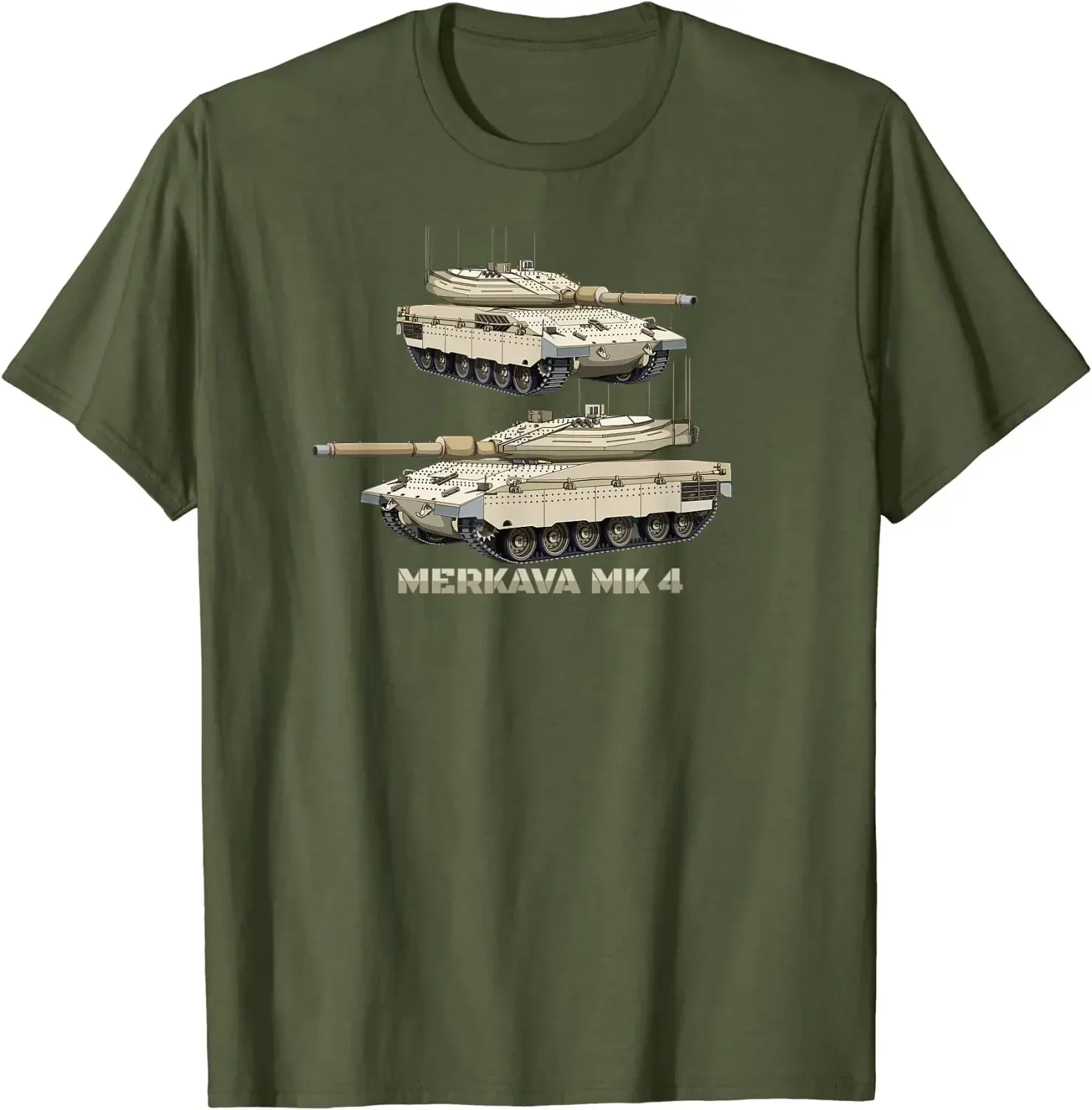 Israel Defense Forces Merkava MK4 Tank Diagram T-Shirt 100% Cotton O-Neck Short Sleeve Summer Casual Mens T-shirt