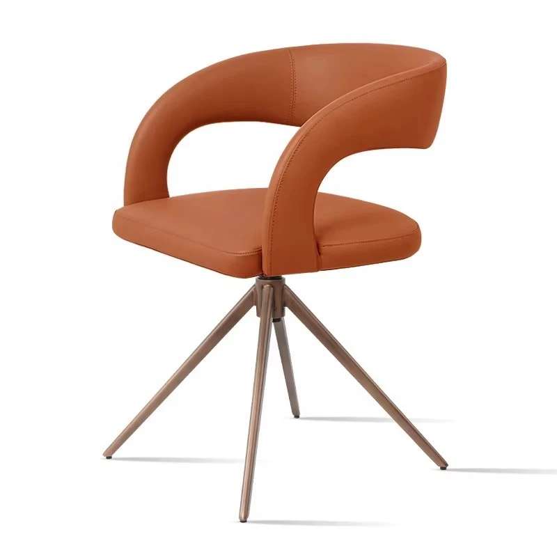 

Light luxury steel rotatable leisure negotiation chair adjustable home master