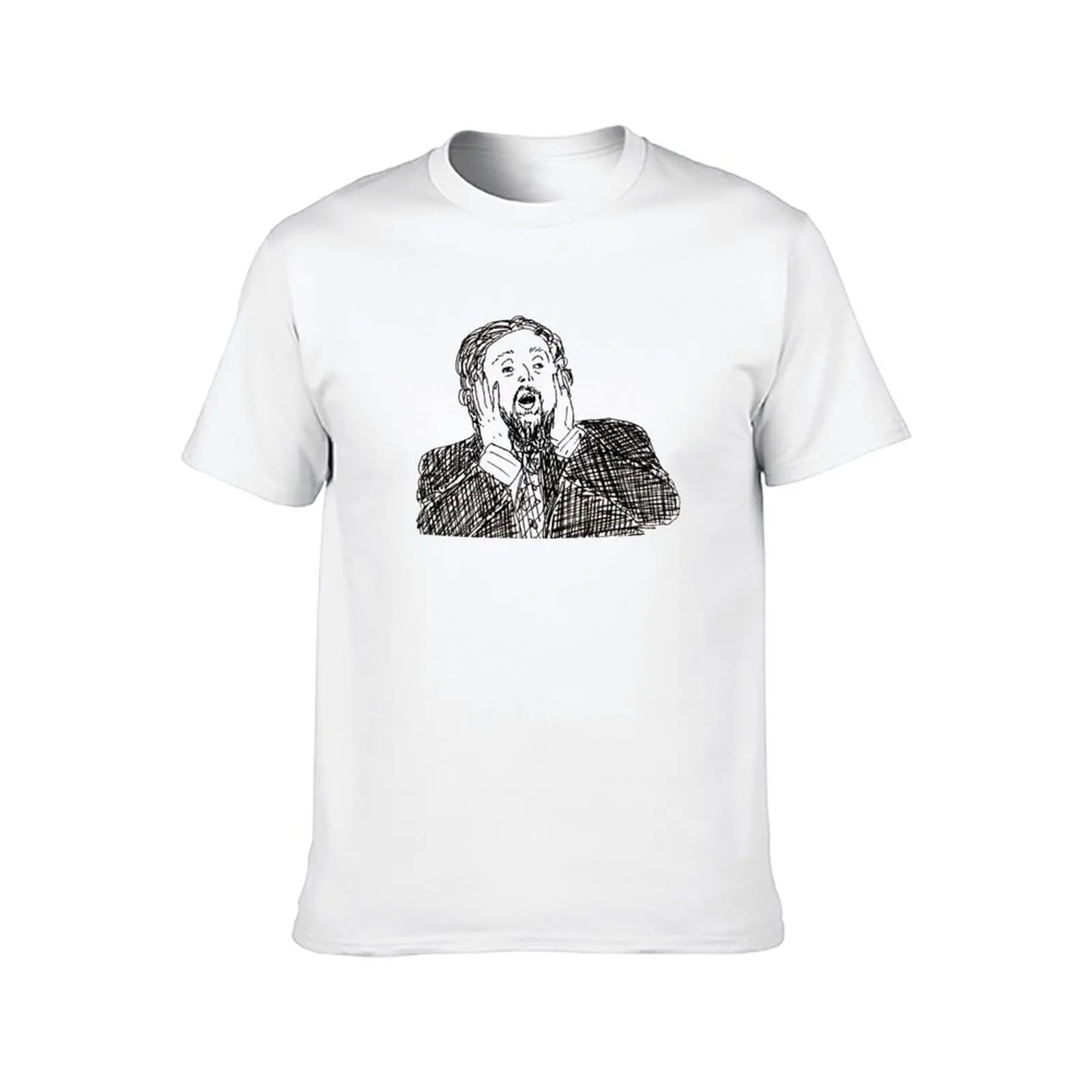 joe wilkinson - post-potato devastation poorly drawn taskmaster T-Shirt man t shirts high quality luxury brand T-Shirt