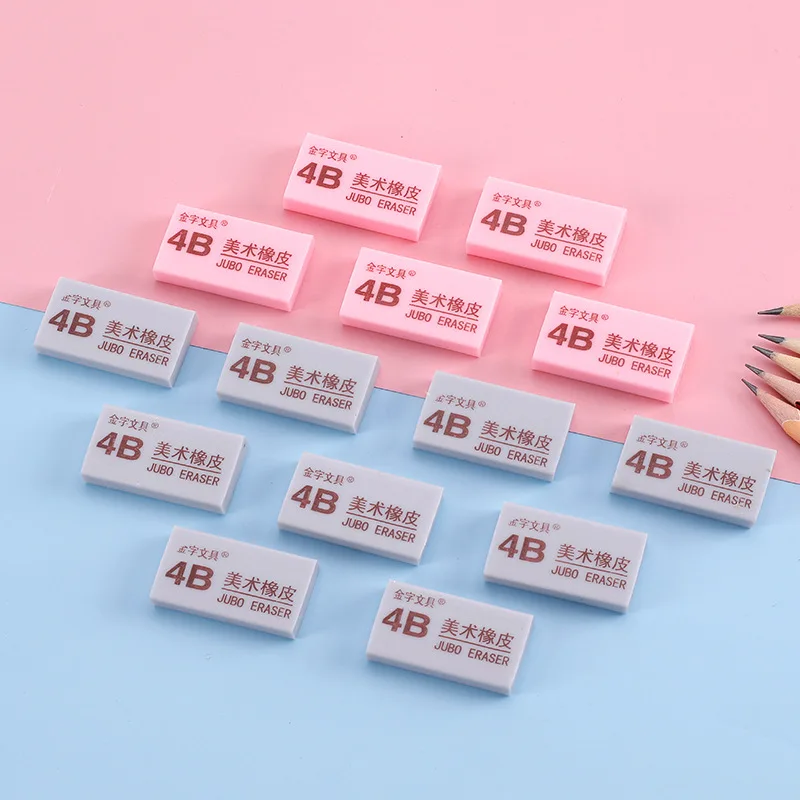 

Художественный ластик 4B, корейские канцелярские принадлежности, ластик для эскизов, чистые резиновые ластики для студентов, офисные и школьные принадлежности, случайный цвет