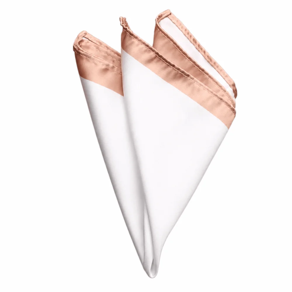 23*23cm Elegant Red Edges Pocket Square Solid Multi-color Wedding Wedding Handkerchief Party Groom Accessory for Groom