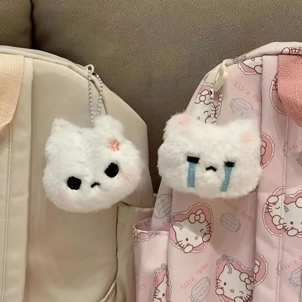 Divertente ciondolo coniglio peluche crea un suono bambola di pezza portachiavi coniglio ornamento appeso coppia portachiavi decorazione borsa