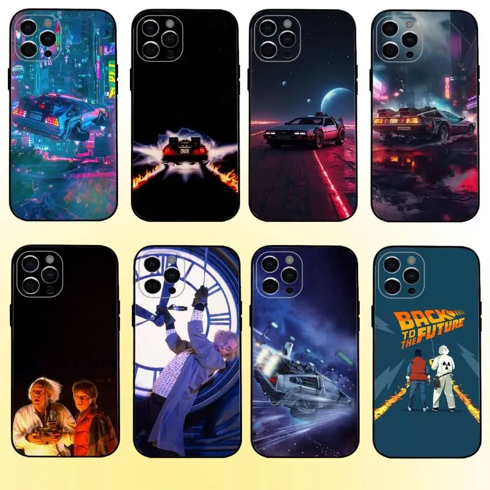 

Movie Back To The F-Future Phone Case For iPhone17,16,15,14,13,12,11 Plus,Pro Max Soft Black Cover