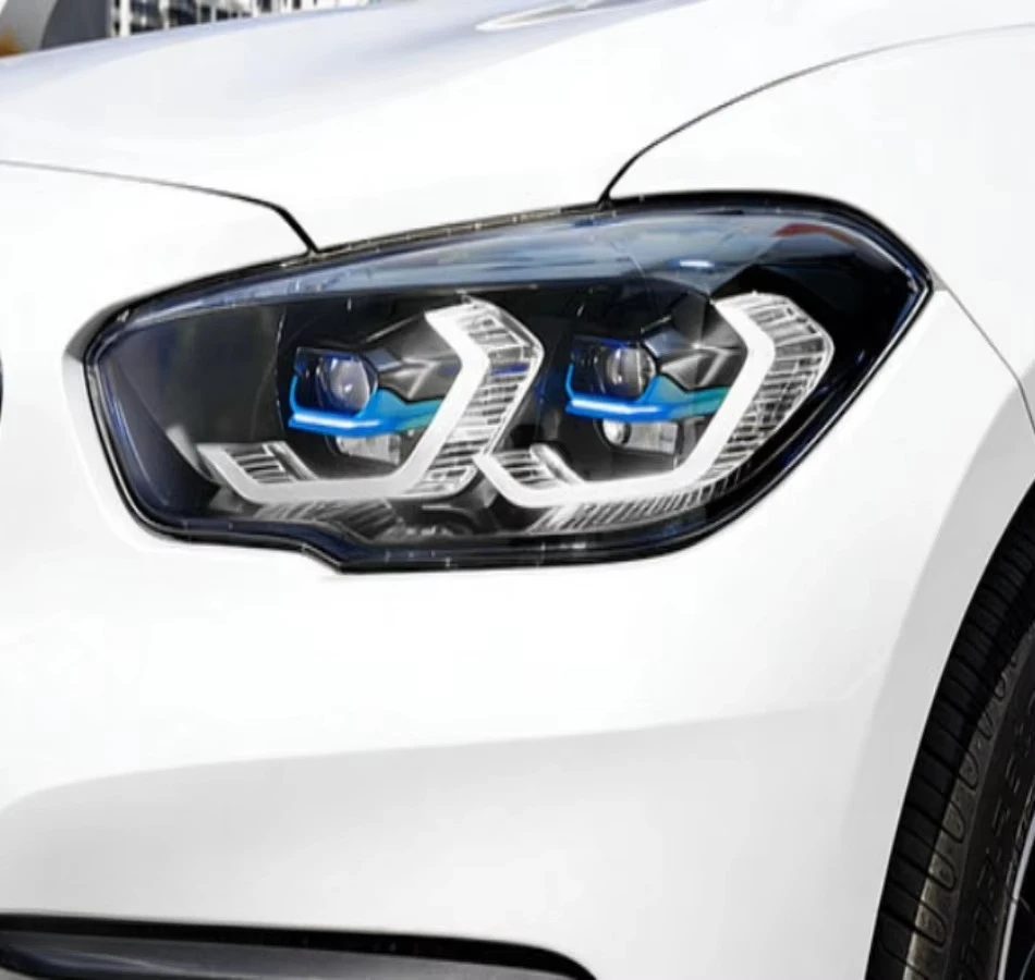 For 2015-2018  1 Series F20 Headlight Assembly Modification  M4Headlights Dual-color LED Angel Eyes Left-hand Drive