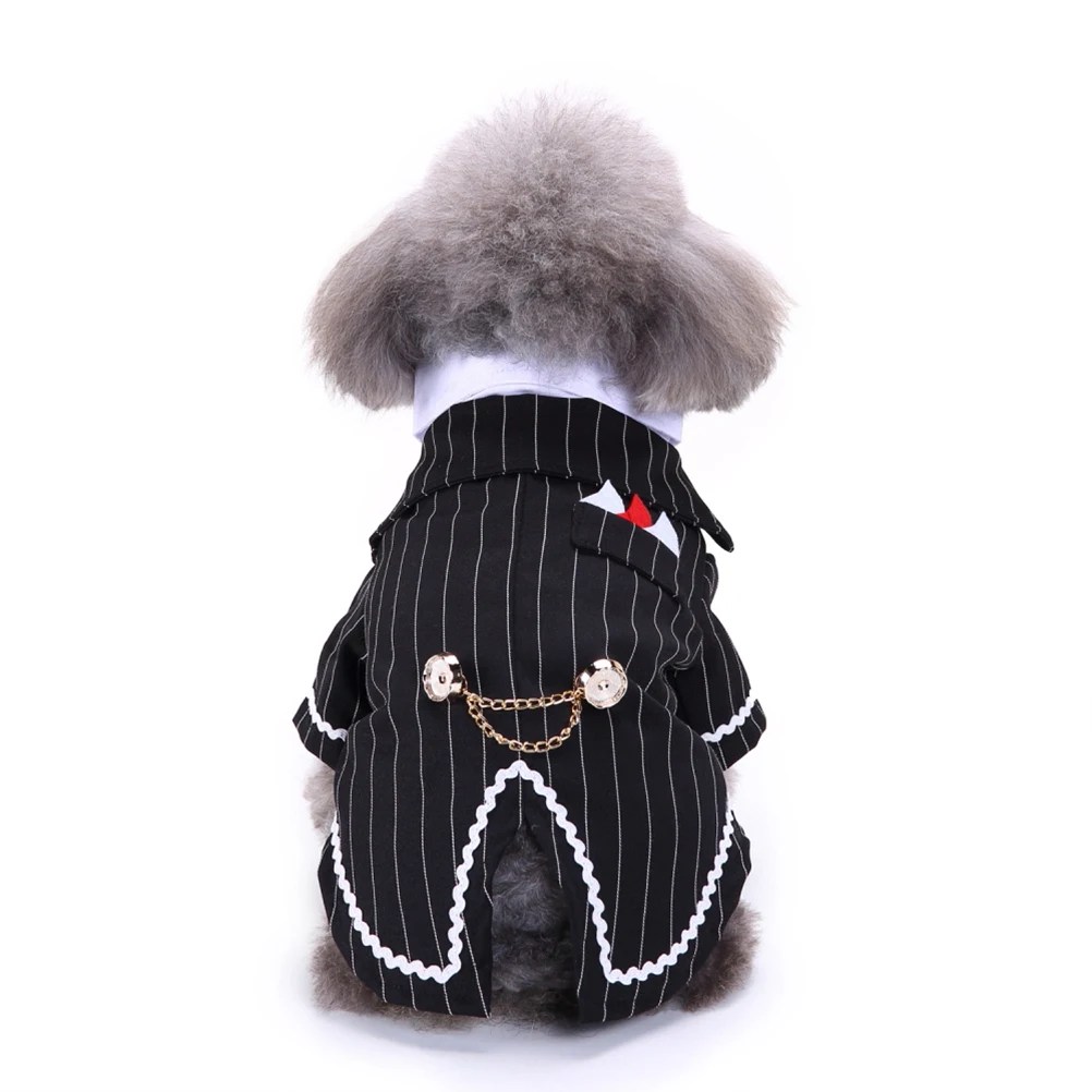 

Pet Dog Tuxedo Costumes Puppy Formal Clothing Bow Tie Suit for Dogs Lightweight Soft Material Great Occasions Party Weddings Dog