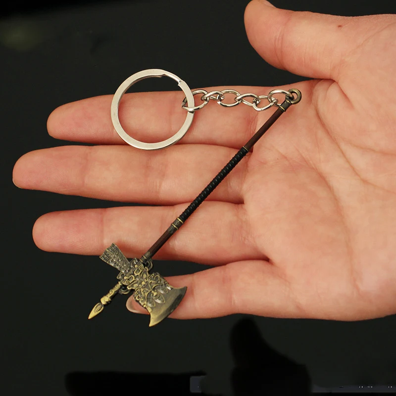 Mini Feng Shen Emperor Sword Keychain Creation Of The Gods King Zhou Ji Fa Crown Prince Yin Jiao Erlang Shen Weapons Keyrings