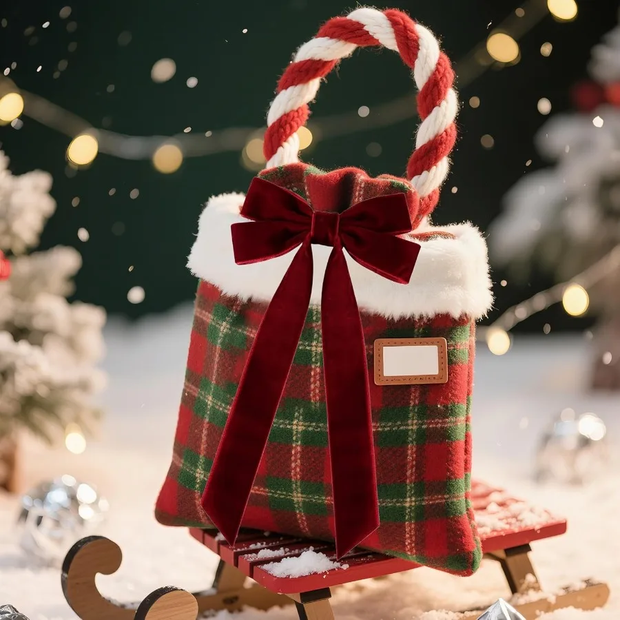 16 قطعة شريط مخملي الانحناء لشجرة عيد الميلاد الديكور خمر ريفي الحرفية الصغيرة الانحناء الحلي ل إكليل إكليل هدية التفاف #6