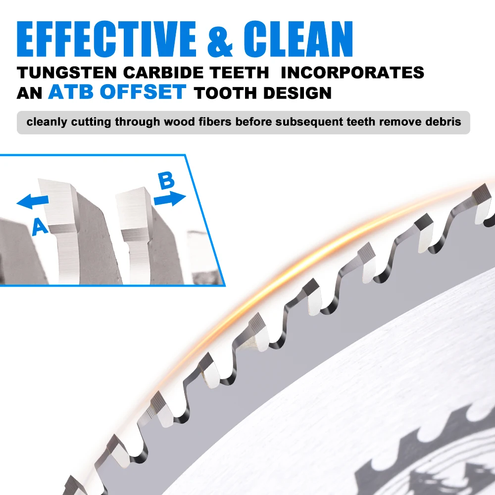 CMCP 1 قطعة TCT شفرة منشار النجارة 165 مللي متر شفرة منشار دائري TCT كربيد شفرة المنشار أسطوانة تقطيع الخشب 24/40/48/60T #3