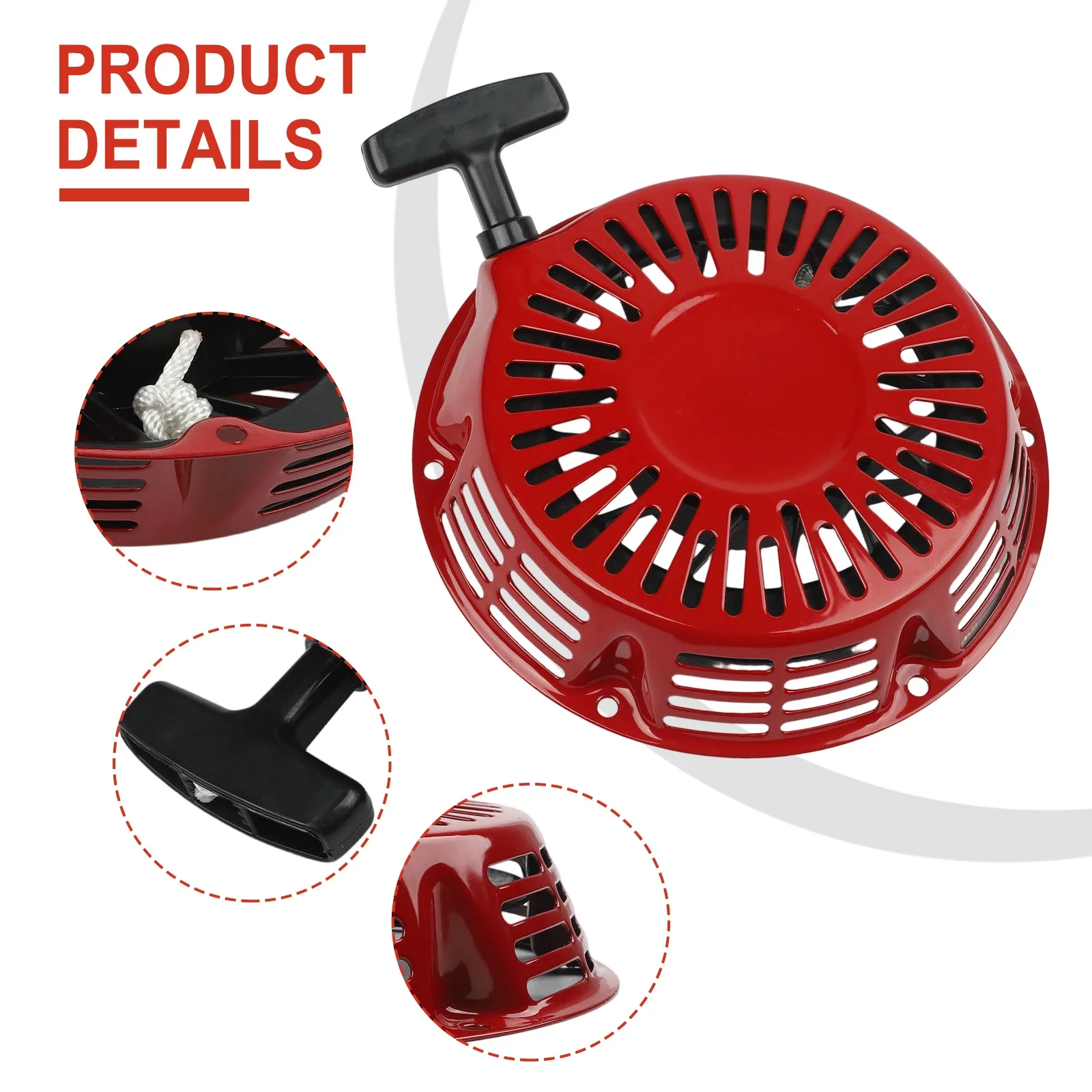 Metal Construction PULL START STARTER RECOIL Compatible with For Honda For GX390 13 For HP Engine Generator Mower