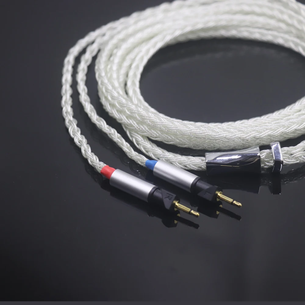 Haldane xiaoman-cabo engrossado de cintura 16 núcleo prata pura occ fone de ouvido cabo de atualização para abyss diana v2 phi tc x1226lite earphon
