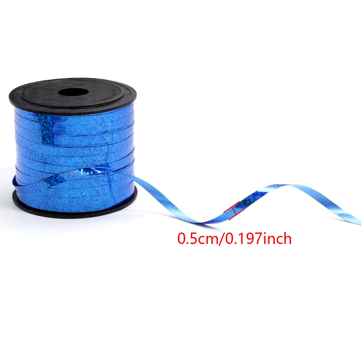 100yards/roll Plastic Laser Ribbon 5mm Rainbow Balloon Ribbons for Cake Gift Box Packaging Party Wedding Decoration Accessories