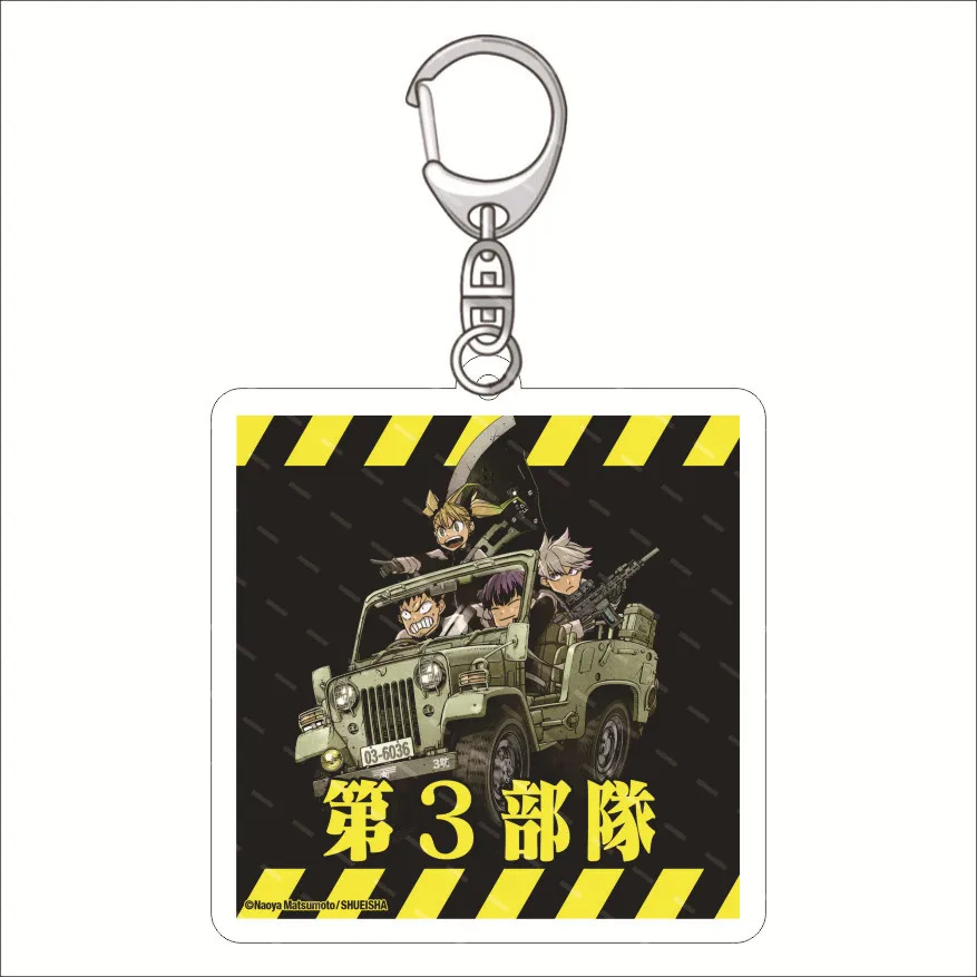 50MM Cartoon Abe Mina Narumi Xuan Square Multiple Styles Key Chains Hibino High Quality Fashion Jewelry Waterproof Accessories