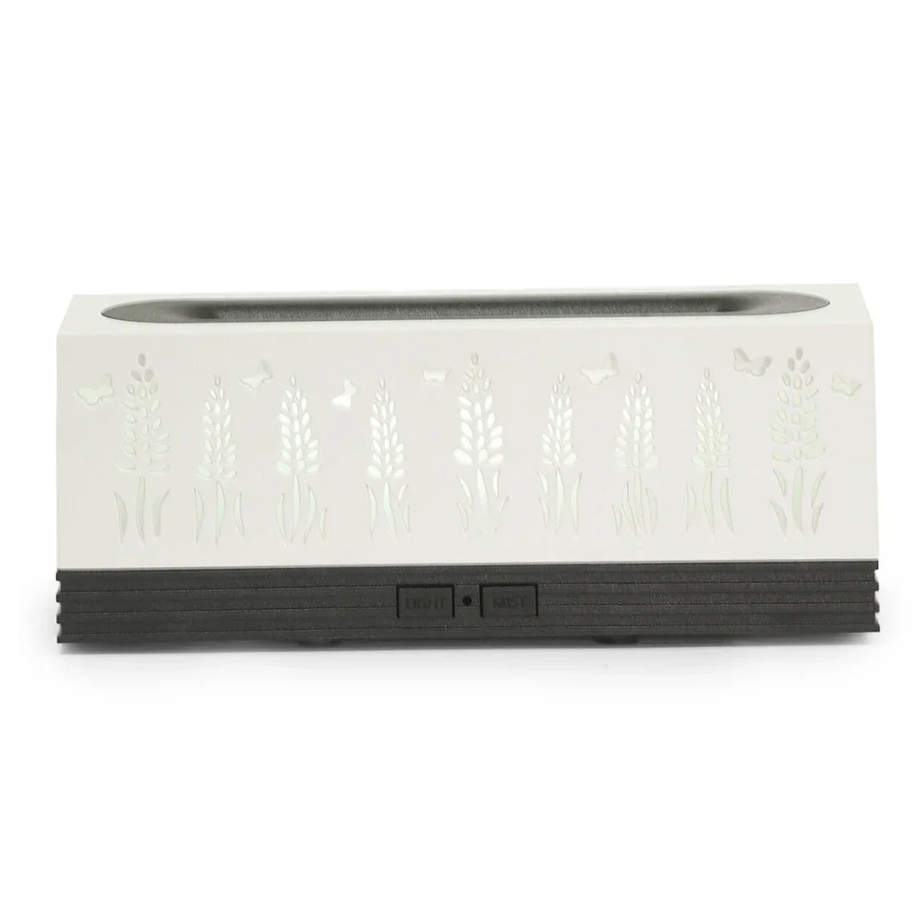 Square Humidifier & Aroma Diffuser with Enchanting LED Light Display and Stylish Butterfly Cutout Design for Relaxation