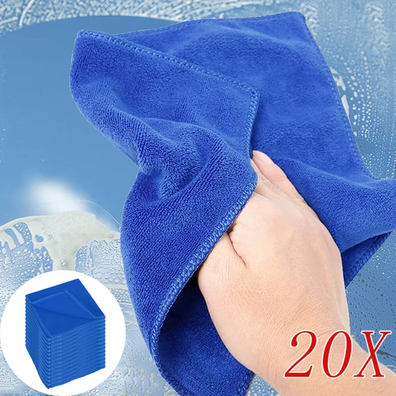 

Microfiber Disposable Thin Towel Car Washing Towels Household Office Desk Cleaning Soft Drying Cloth Universal Clean Rags