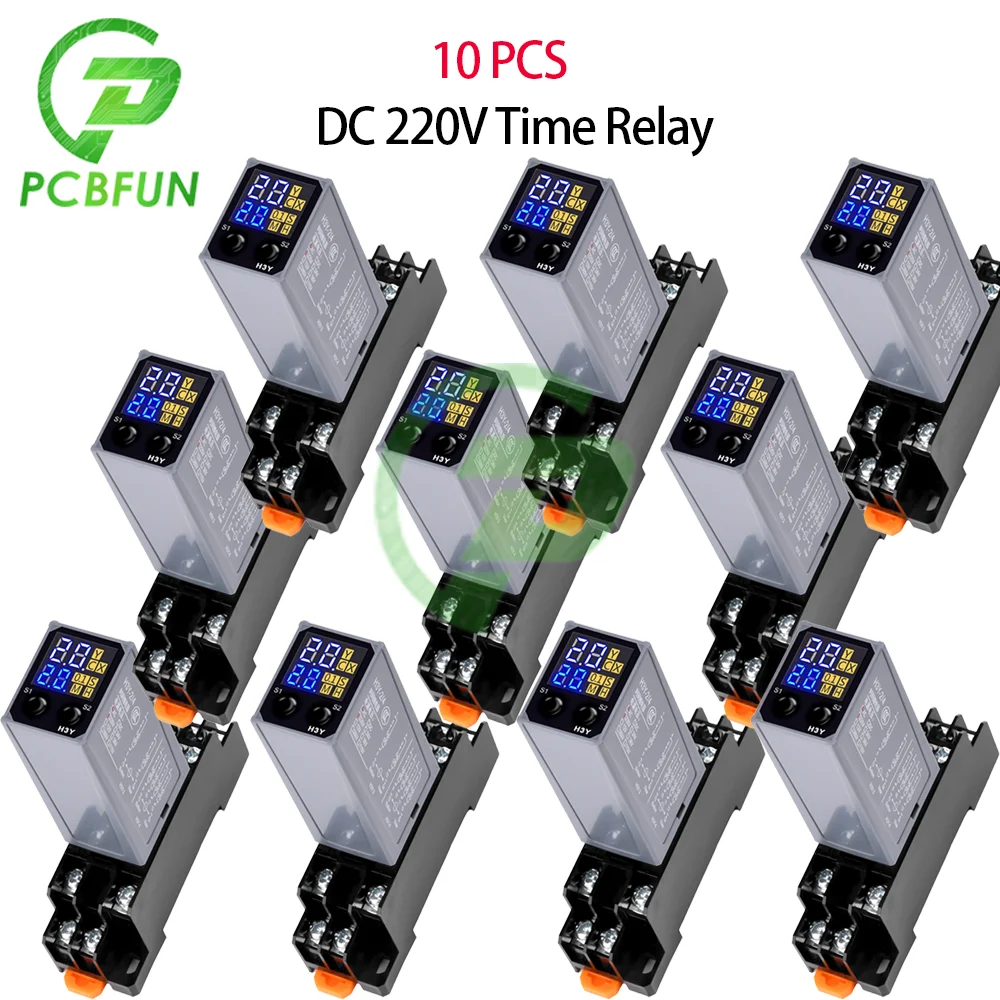 H3Y-2 4 Digital display time relay JSZ6 Power delay Power delay cycle control adjustable 220V 110V DC24V DC12V timer relay