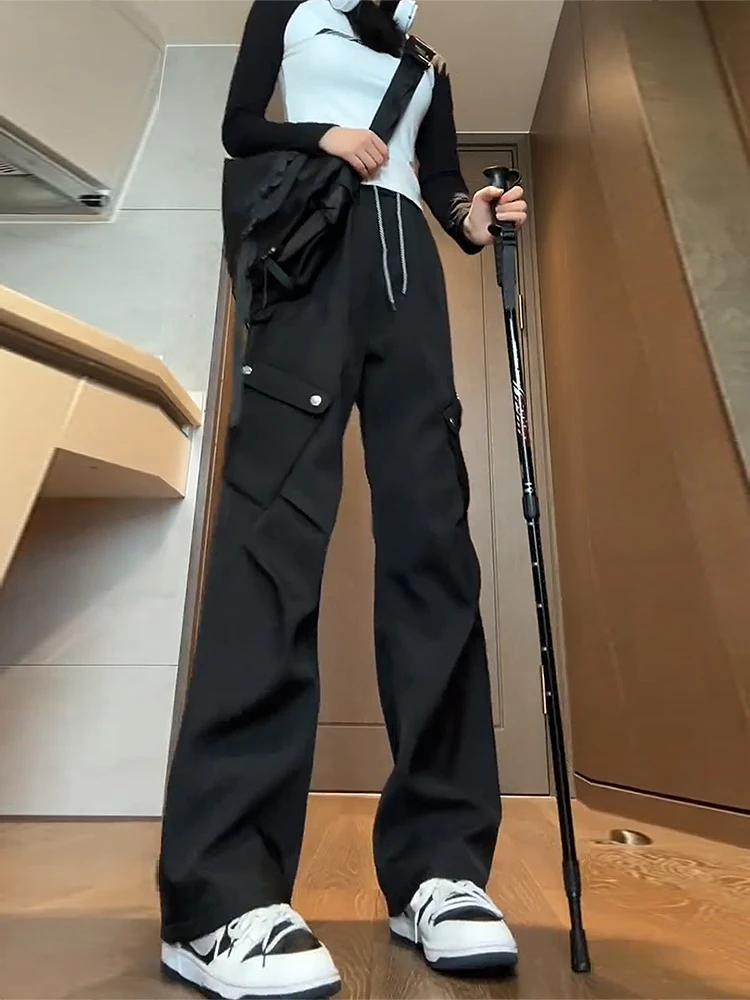 

Женские уличные брюки для альпинизма, водонепроницаемые, ветрозащитные, из нейлона, быстросохнущие, рабочие, А-силуэт, американский функциональный стиль