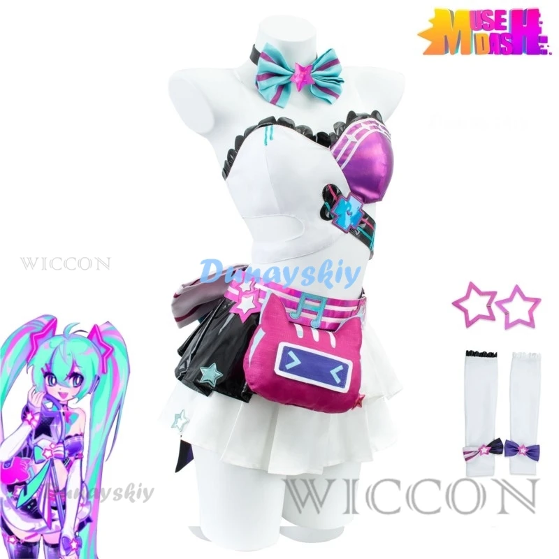 

Project Sekai Colorful Stage Bunny Girl Costume Original Design Mikuuo Cosplay Wig Women Sexy Cosplay Muse Dash Music Jumpsuits