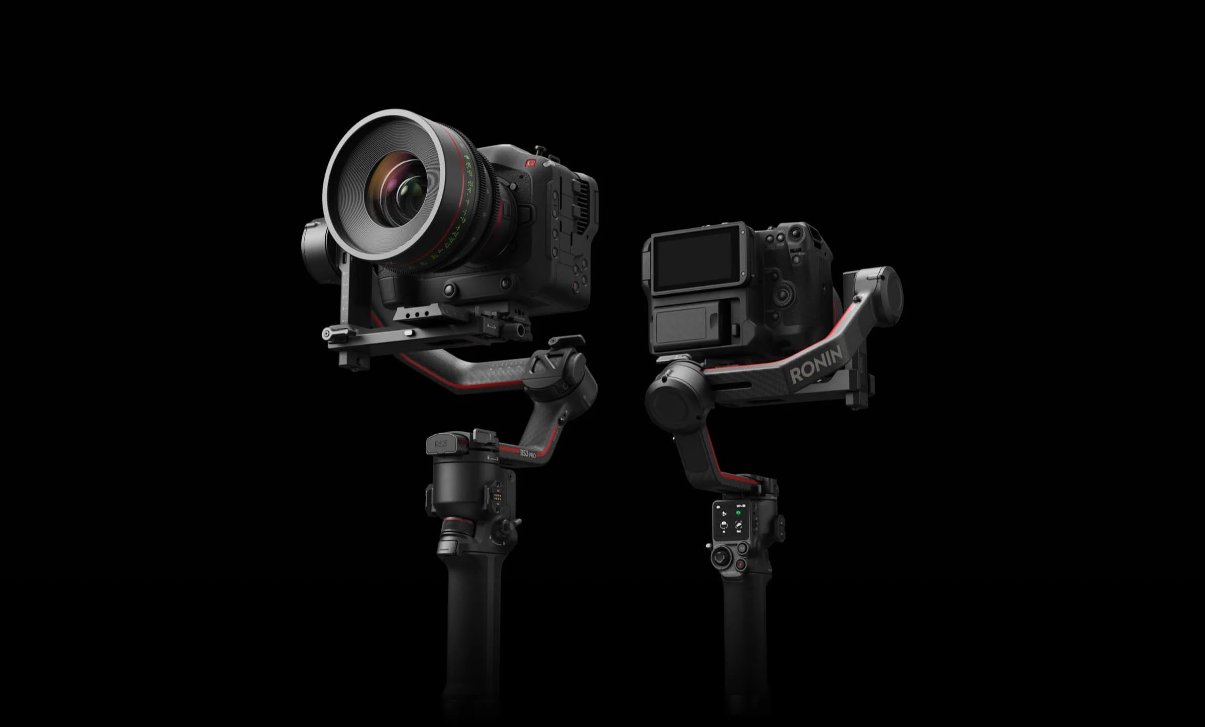 Gimbal RS3 pro Por   3-axis Gimbal Stabilizer with Colored Touch Screen