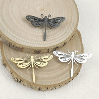 Original dragonfly stainless steel brooch, waterproof and non-fading men's accessories, suit lapel pin, boyfriend gift