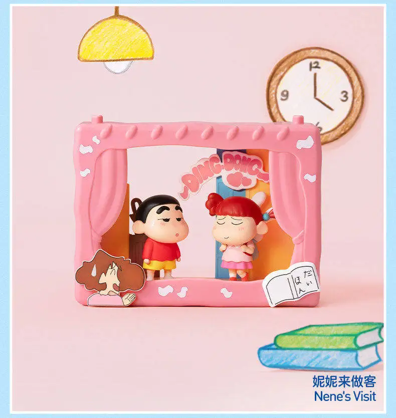 Original POPMART Crayon Shinchan Kindliche Theater-Serie Blindbox Niedliche Anime-Figur Süße Puppe Heimdekoration Sammlerstück Geschenk – Detail 16