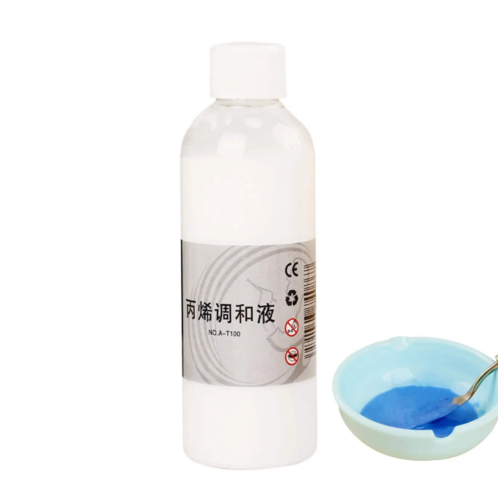 100ml Flow Aid Fluid Improver Fluid Additive For Teachers Artists Palette Preparation Color Blending Crafts Projects Models