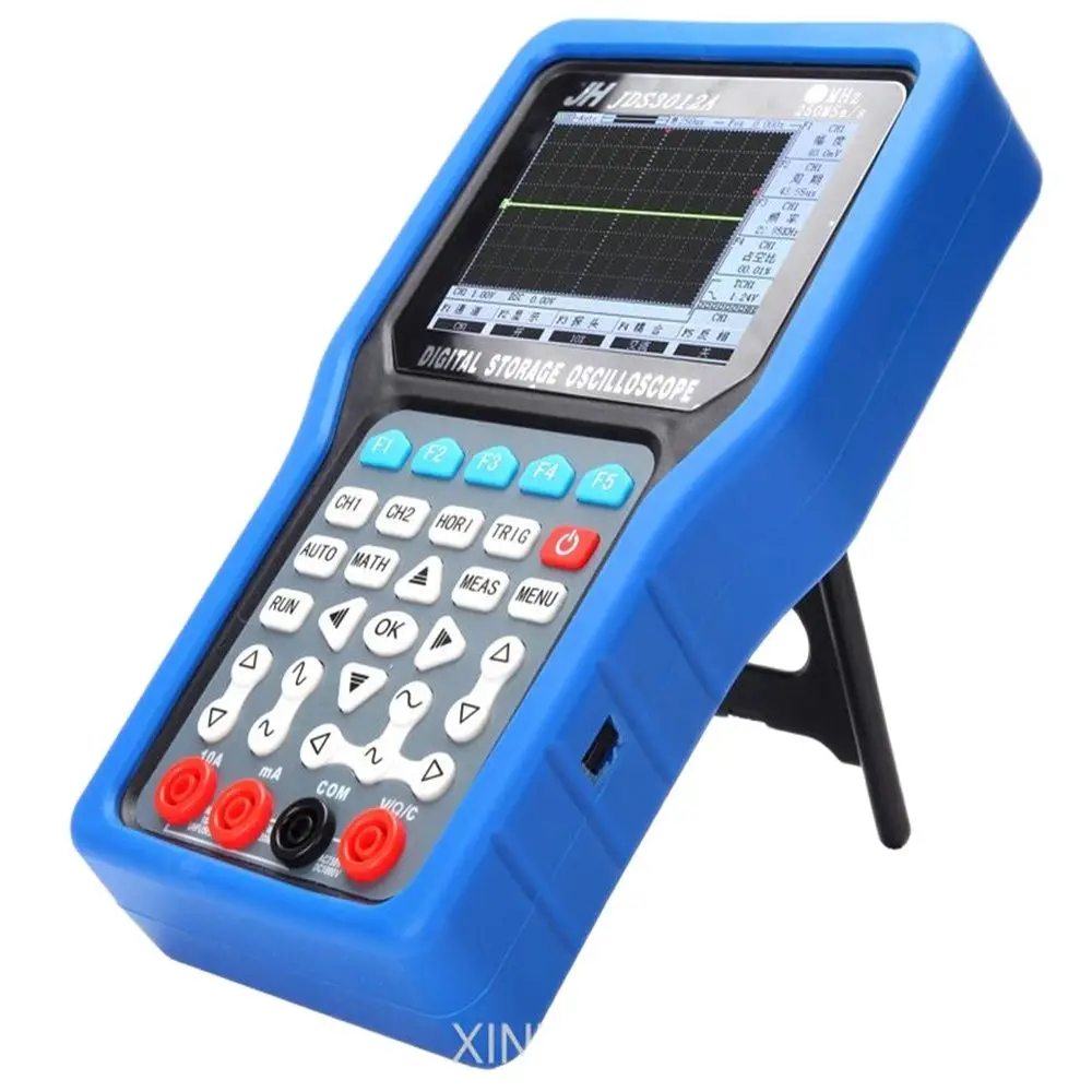 مقياس متعدد رقمي محمول باليد JDS3012A ، ذبذبات تخزين رقمية ، مذبذب احترافي ، قناة واحدة ، مسبار 30 ميهيرتز ، 250MSa/S