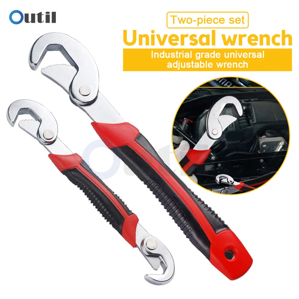 Multi-function Universal Wrench Adjustable Spanner Multi Purpose Universal Quick Snap Buckle Wrench Tool Home Repair Hand Tool