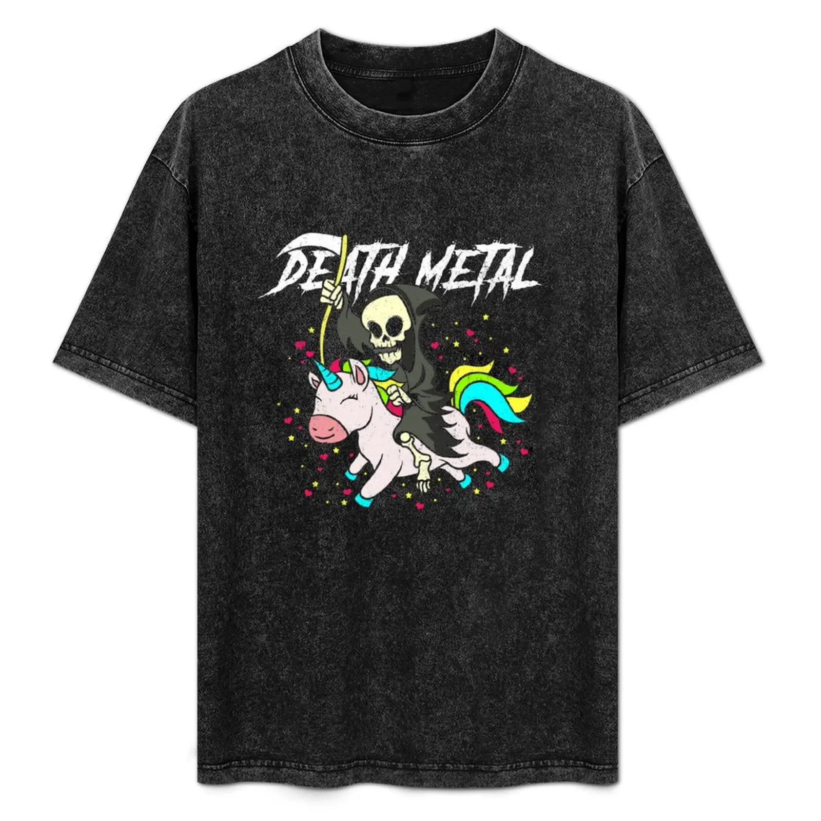 

Death Metal Unicorn T-Shirt Casual Trendy Short Sleeve T-Shirt