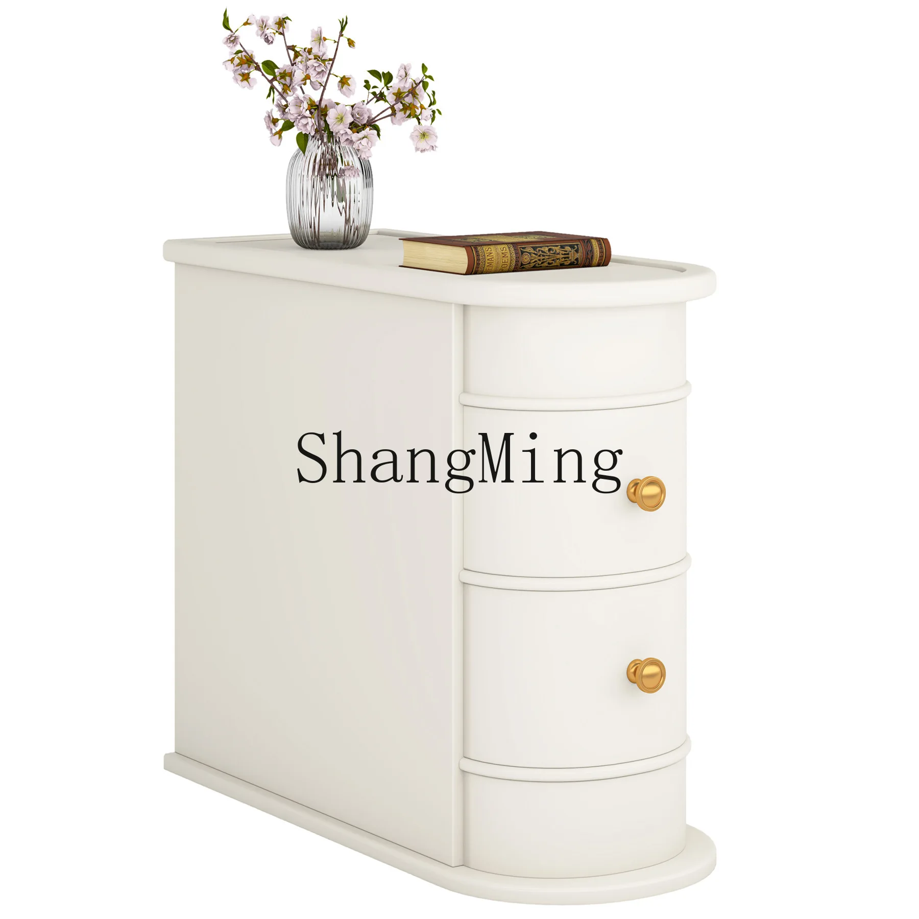 

FG Sofa, solid wood side table, light luxury high-end sense living room for new Chinese sideboard, home bedside table