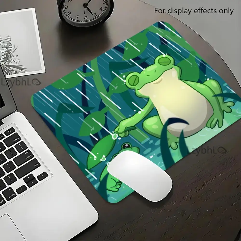 Cute frog mouse pad Kawaii Mouse Pad Square Gaming Accessory Rubber Deskmats HD Non-Slip Computer Keyboard Mat Laptop Mousepad