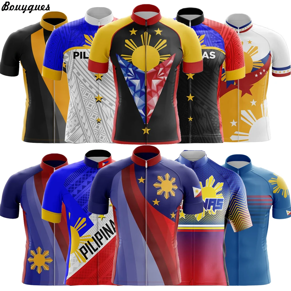 Philippines Men Cycling Jersey MTB Maillot Bike Shirt Downhill Jersey High Quality Pro Team Tricota Mountain Bicycle Clothing