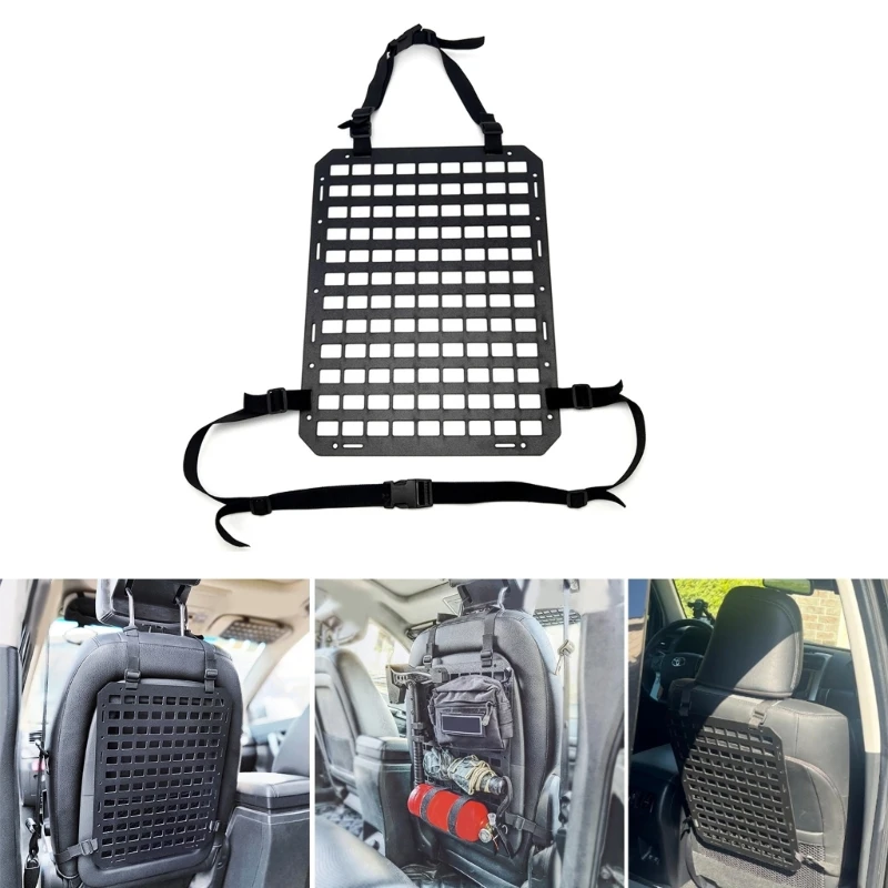 Rigid MOLLEs Panel for Vehicles Tactically Seat Back Organizers Adjustable Tactically Gear Plate Truck Accessories