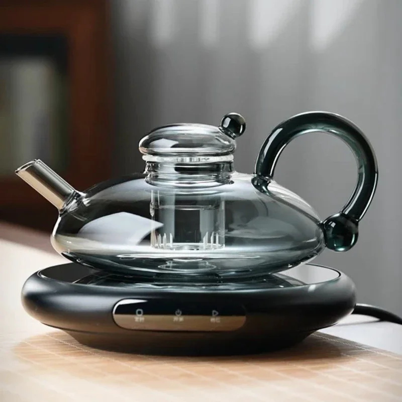 Nordic Affordable Luxury Health Pot Panela Eletrica Full Flower Tea Teapot Set Afternoon Tea Fruit Tea Set Heat-Resistant Glass