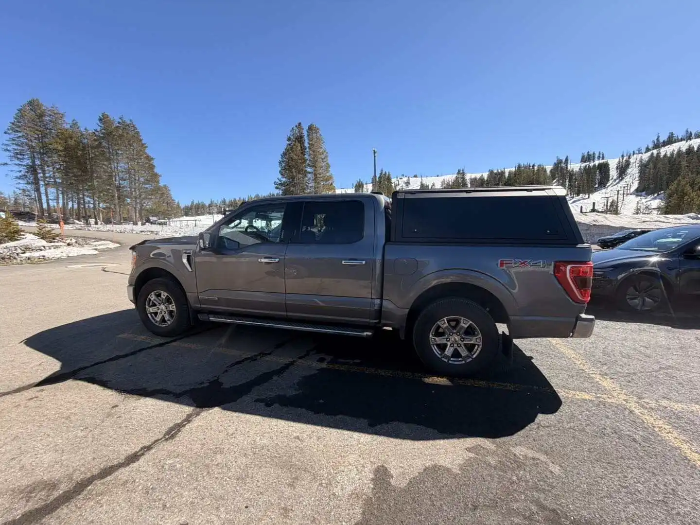 

Dream Garage Fits F150 2015+ Ram 1500 Laramie 2019+ 5.5FT Aluminum Alloy Tailbox Cover Key Tailgate Locking No-Drill Instal