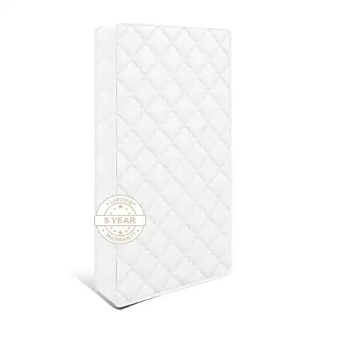 Mattress, Medium Firm with High Density Foam, Edge Reinforced, Odorless and Steady, Certipurus, Fits Standard Size, Pure White
