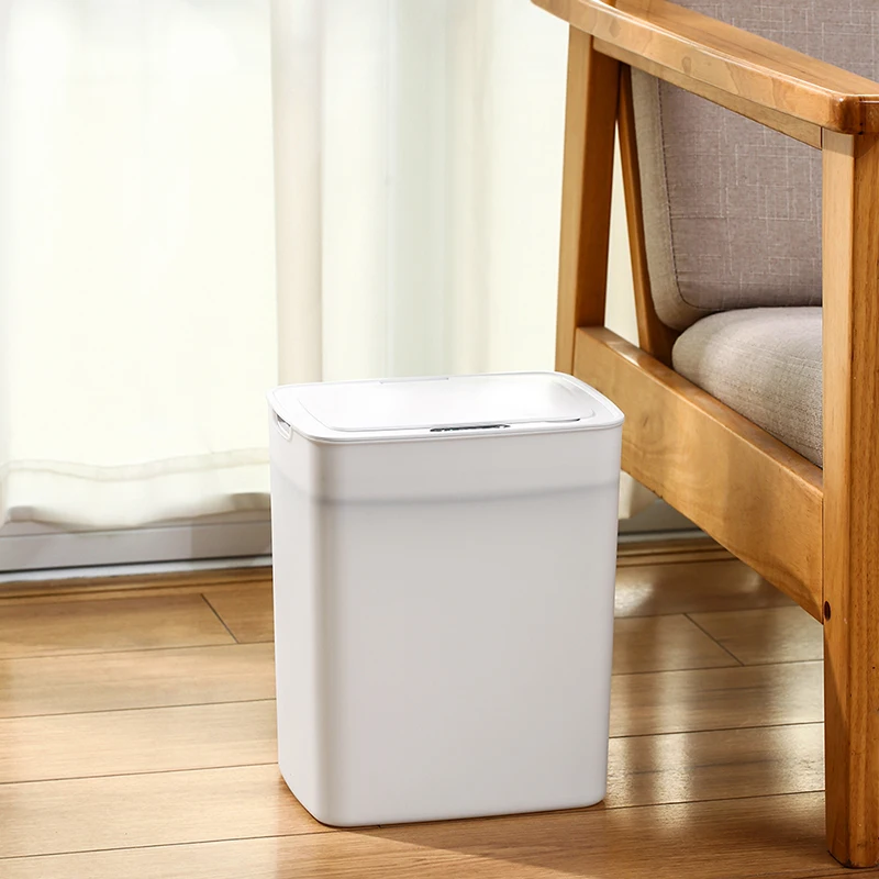 Smart Sensor Trash Can One-touch Open Sealed Automatic Kitchen Bathroom Toilet Garbage Bin12L