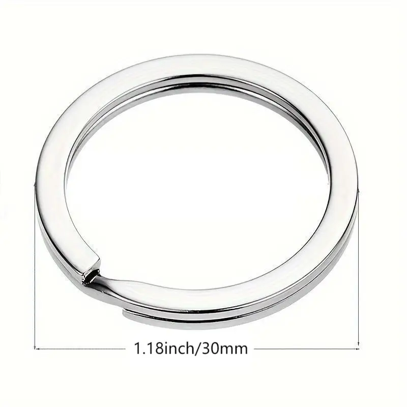 20pcs Split Key Rings Keyrings, Key Rings Bulk, Flat Keychain Ring Split Key Ring For Home Car Keys Bag Hanging Accessori