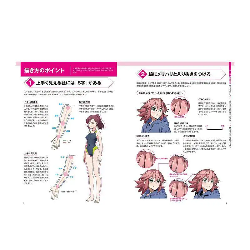 Illustration Copying Practice Book Girls' Edition Author: Date Naoto Japanese Anime-Style Beautiful Girl Japanese Version