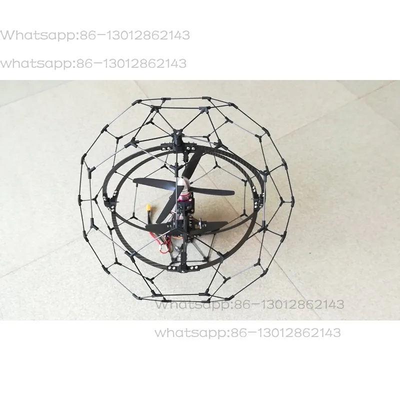 Omni‑Directional Protected Coaxial Drone Sphere Cage Anti‑Collision UAV Frame For Indoor Narrow Space Inspection