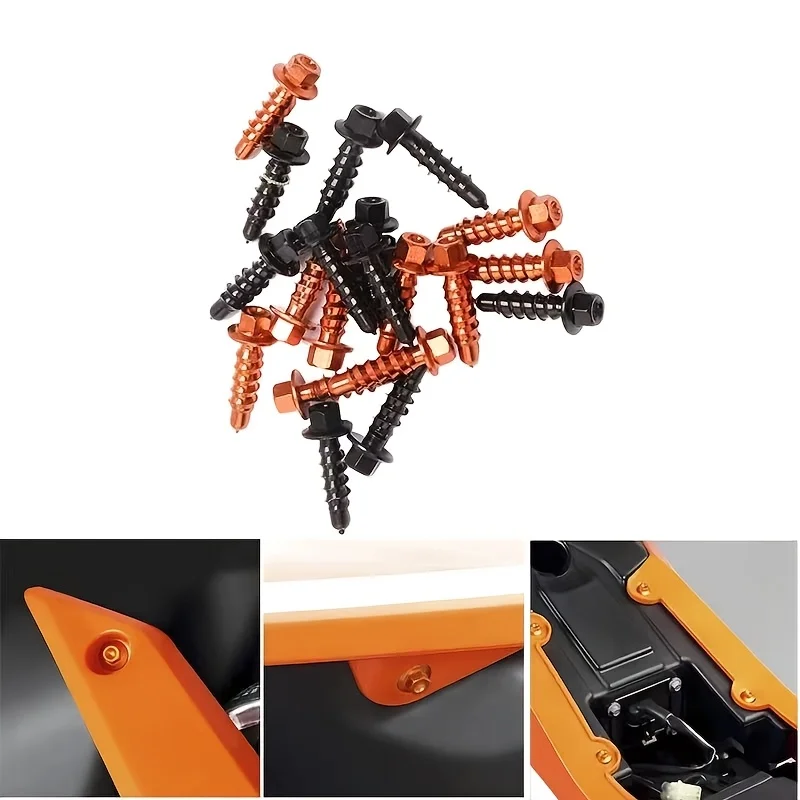 Motorcycle CNC case mounting screws and body mounting bolts suitable for KTM SX, SXF, XC, XCF, EXC, EXCF, XCW, TPI 2004-2026