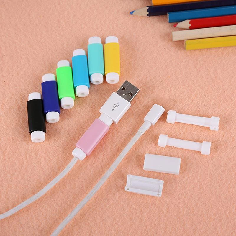 30pcs Data Cable Protectors, Charger Safety Clips, Anti-Bend And Bite-Resistant Charging Cable Covers