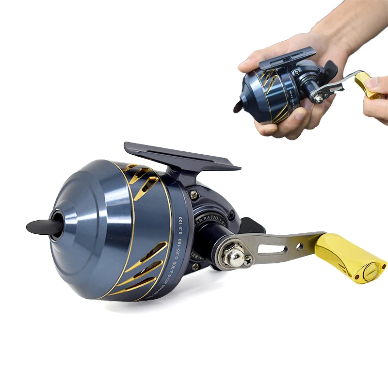 

High-quality All-metal Fishing Reel Gear Ratio 3.9:1 Outdoor Hunting Slingshot Closed Aluminum Alloy Coil Wheel