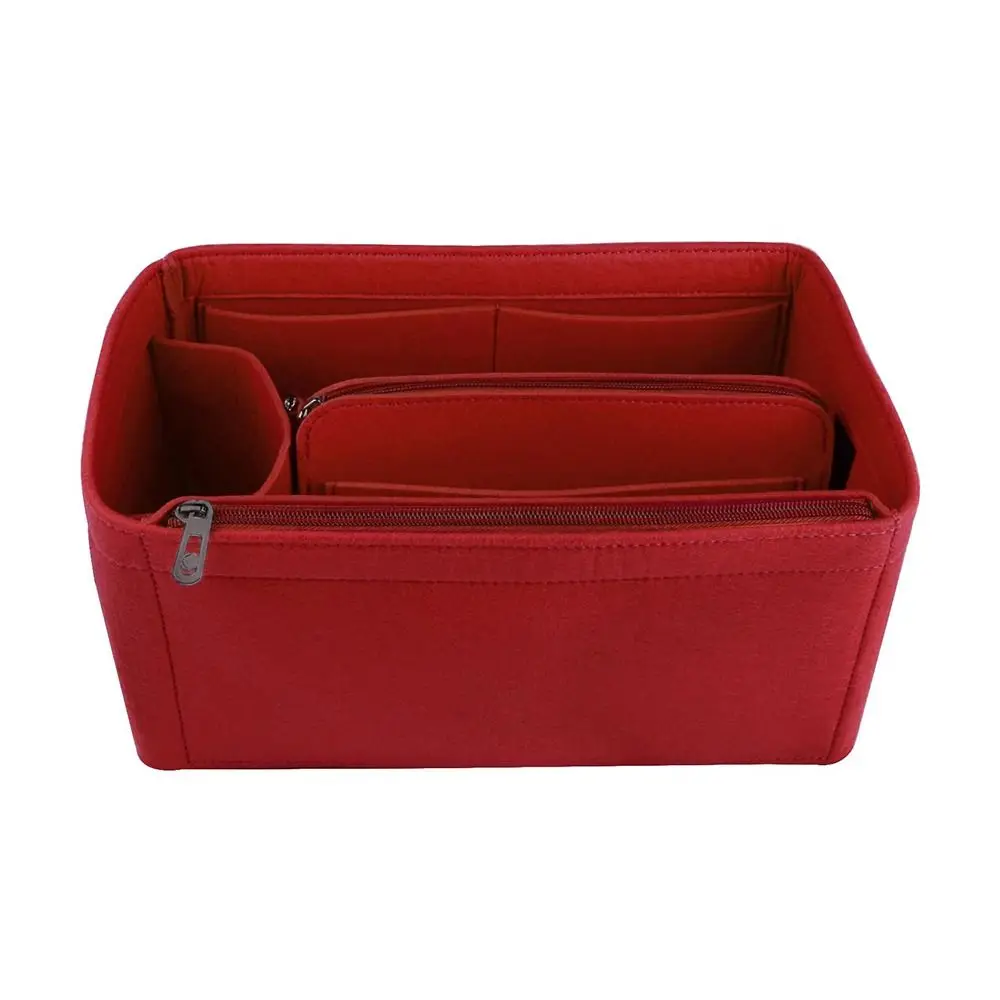Handbag Insert Bag Felt Multi-Pocket Liner Bag Travel Storage Bags Bag Organizer for Speedy Neverfull/Longchamp LE PLIAGE