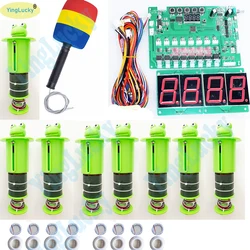 Coin Operated Hitting Hamster/Frog Arcade Game Full Kit with Motherboard 8 Hitting Heads for Kids Frog Hammer Machine