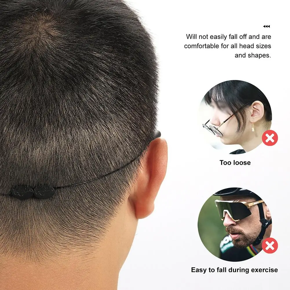 العالمي قابل للتعديل النظارات التجنيب ، النظارات الشمسية الرياضية ، حامل الرأس المستديرة ، حزام النظارات ، للجنسين ، سلامة كبيرة ، S1R5