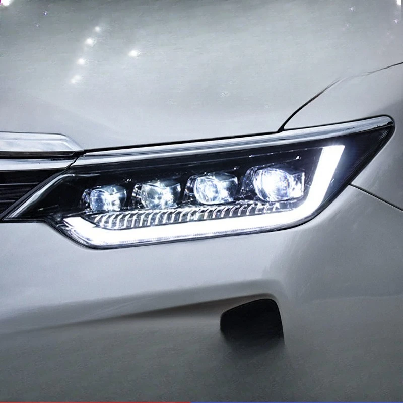 

Suitable for 15-17 headlight assembly modified LED daytime running light lens headlight streamer turn signal