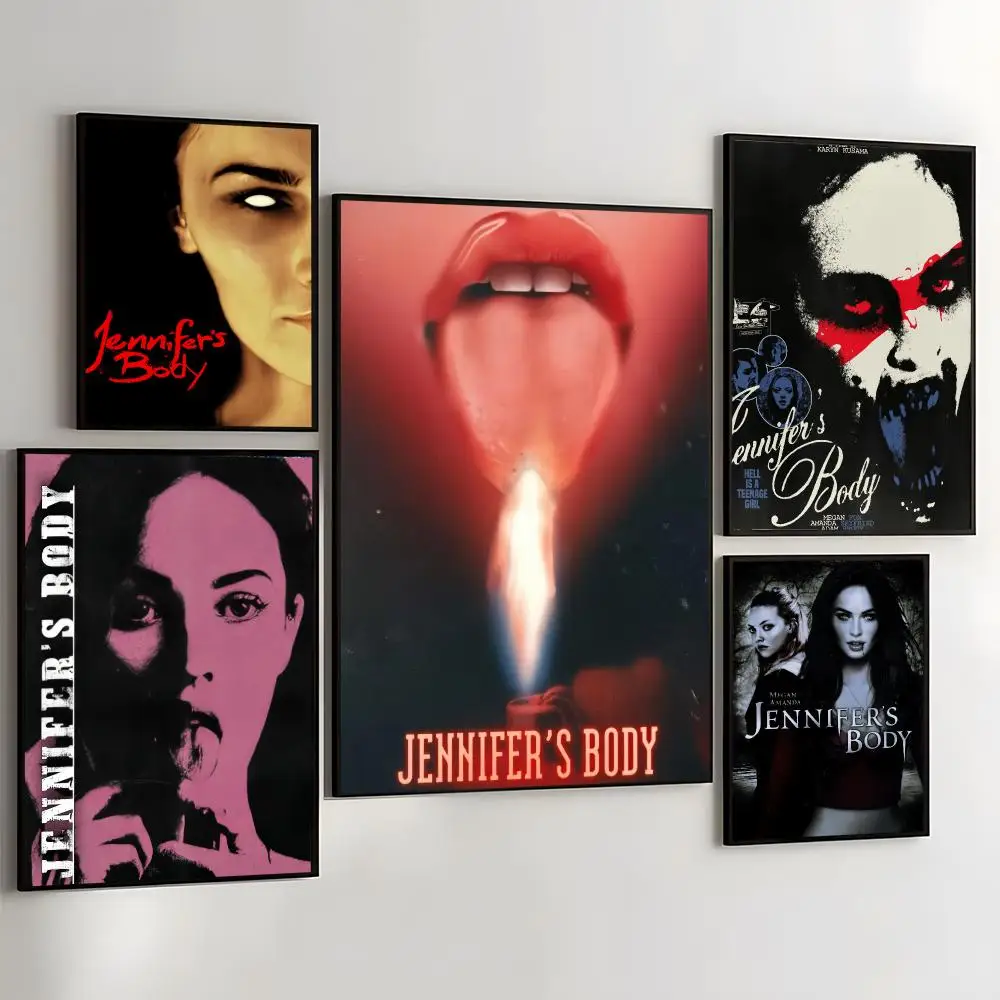 J-Jennifer Body Horror Painting Calligraphy Self Adhesive Wall Art Waterproof Print For Bedroom Living Room Home Decor