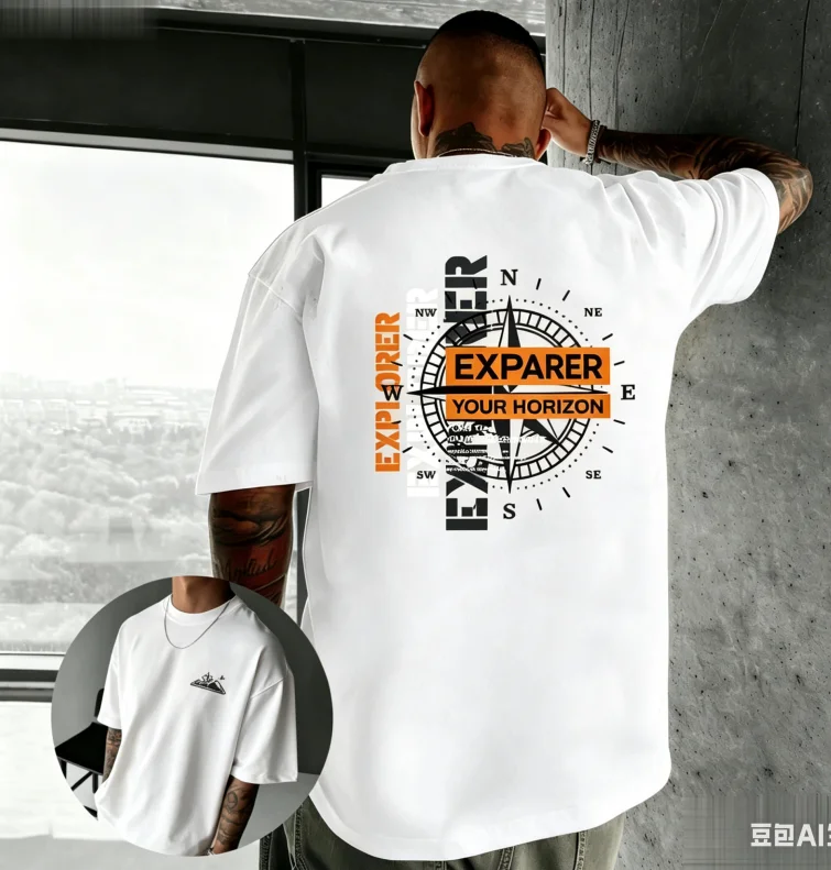 Spring and Summer Brand 100% Cotton T-Shirt - Retro Style - Soft and Comfortable - Ideal for Streetwear for Men and Women