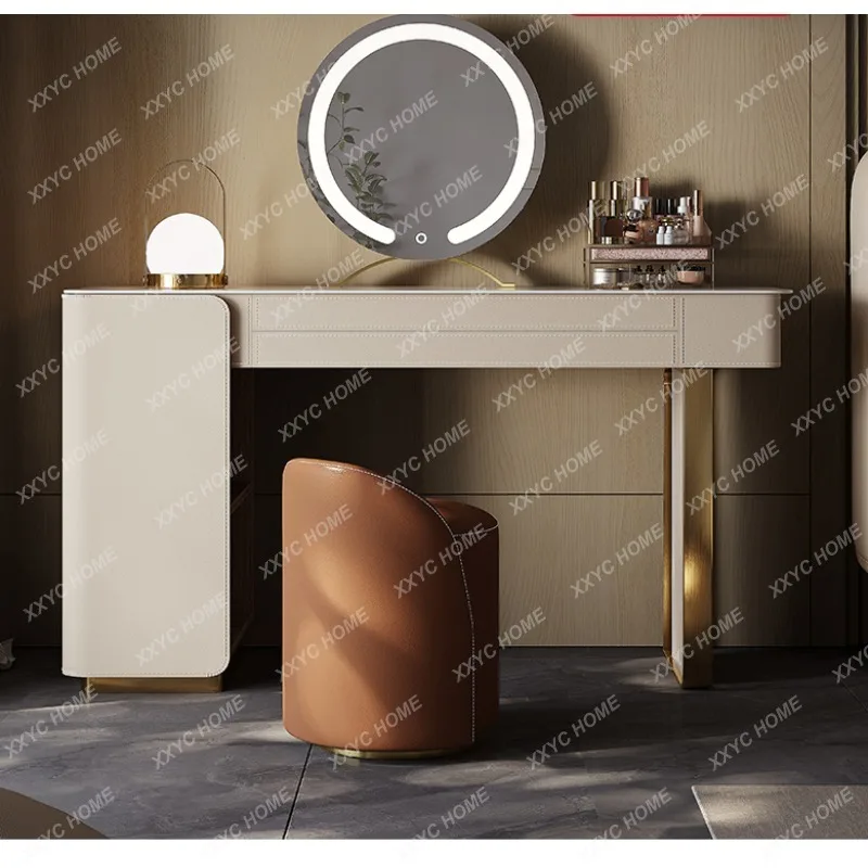 Bedroom Modern Minimalist Internet Celebrity Advanced Light Luxury Stone Plate Dresser