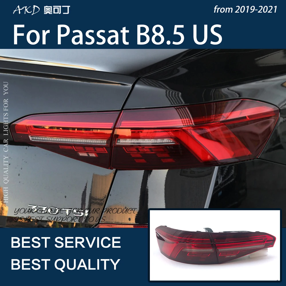 

Car Lights For Passat B8.5 US Version 2019-2021 LED Auto Taillights Rear Fog Lamp Dynamic Highlight Reversing Brake Accessories